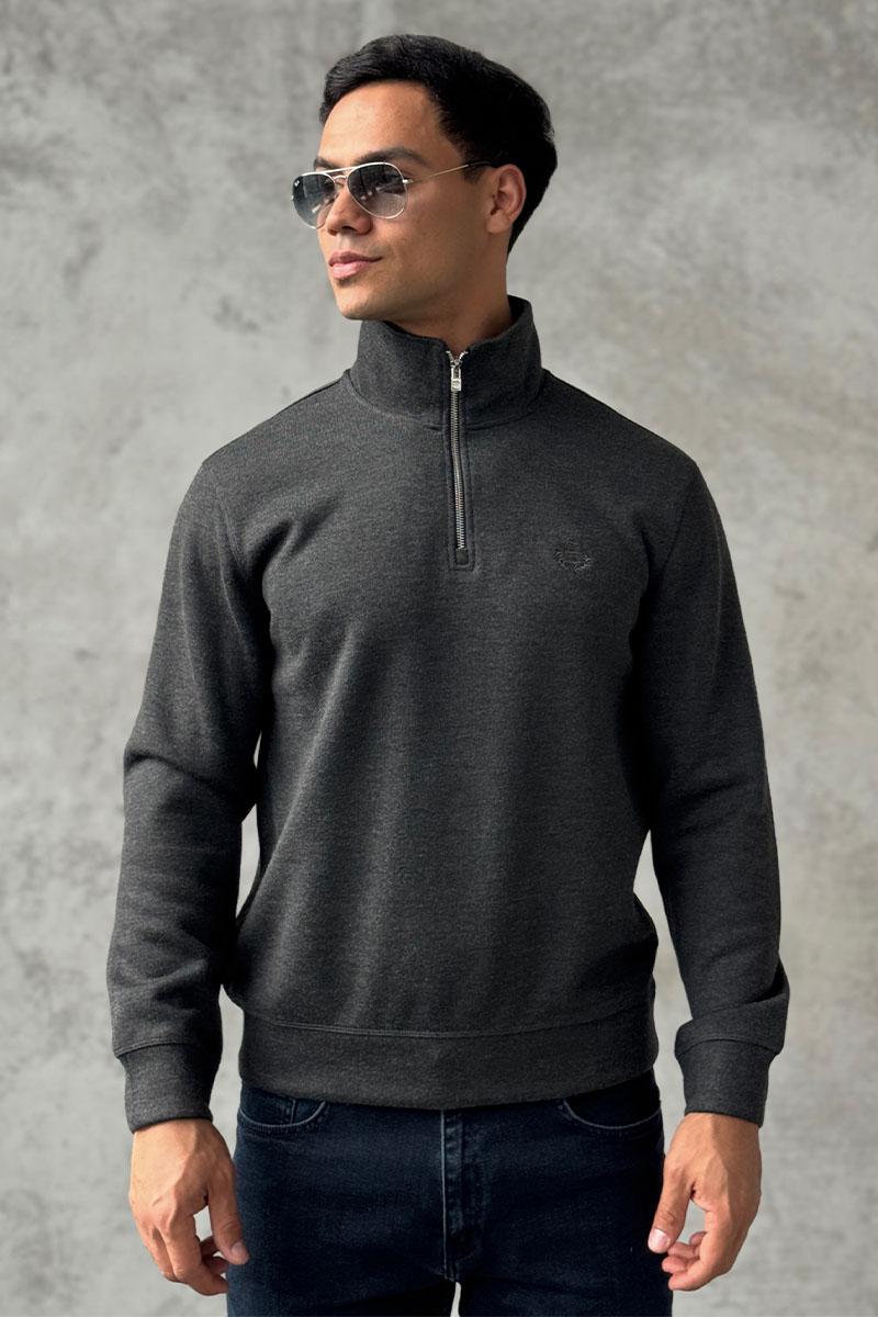 Loro Piana Утеплённая кофта zip-neck - Grey 