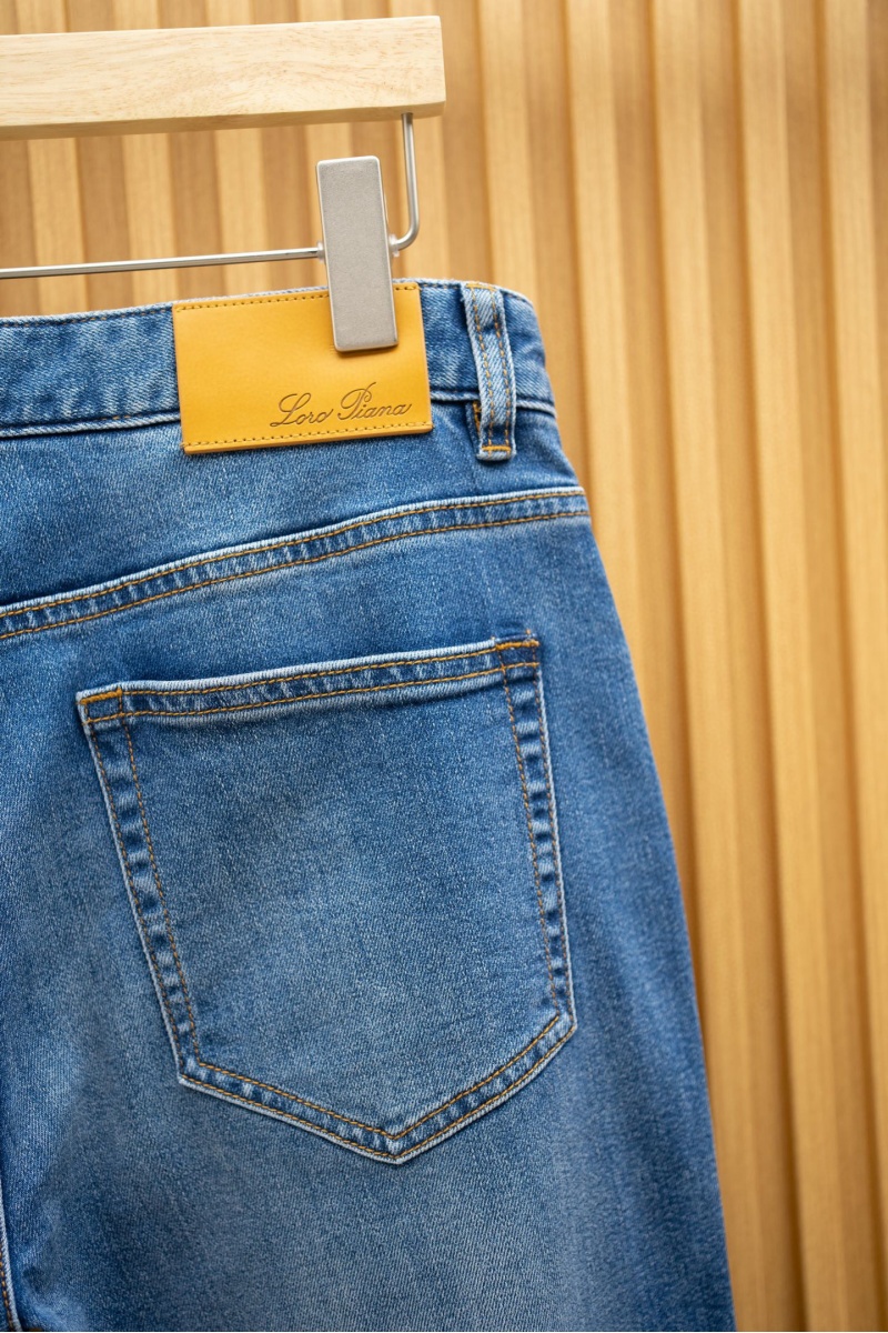 Loro Piana Мужские синие джинсы Premium 