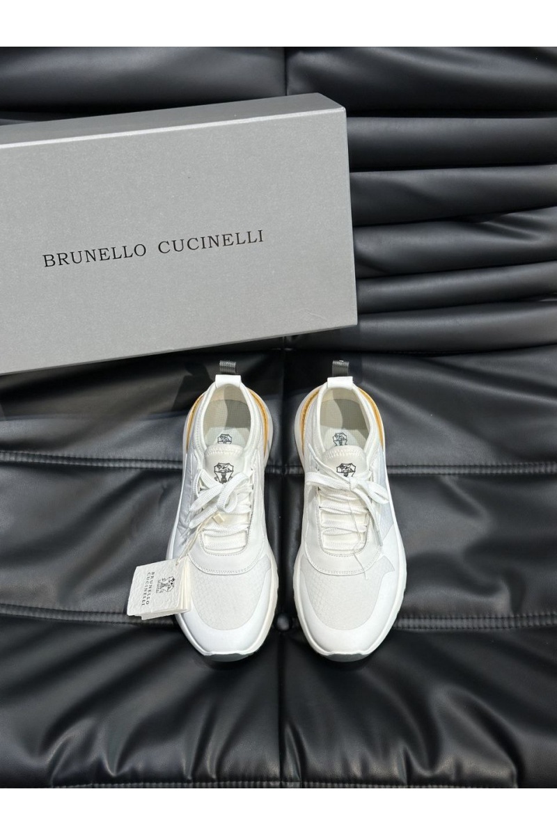 Brunеllо Сuсinеlli Комбинированные кроссовки panelled-design - White