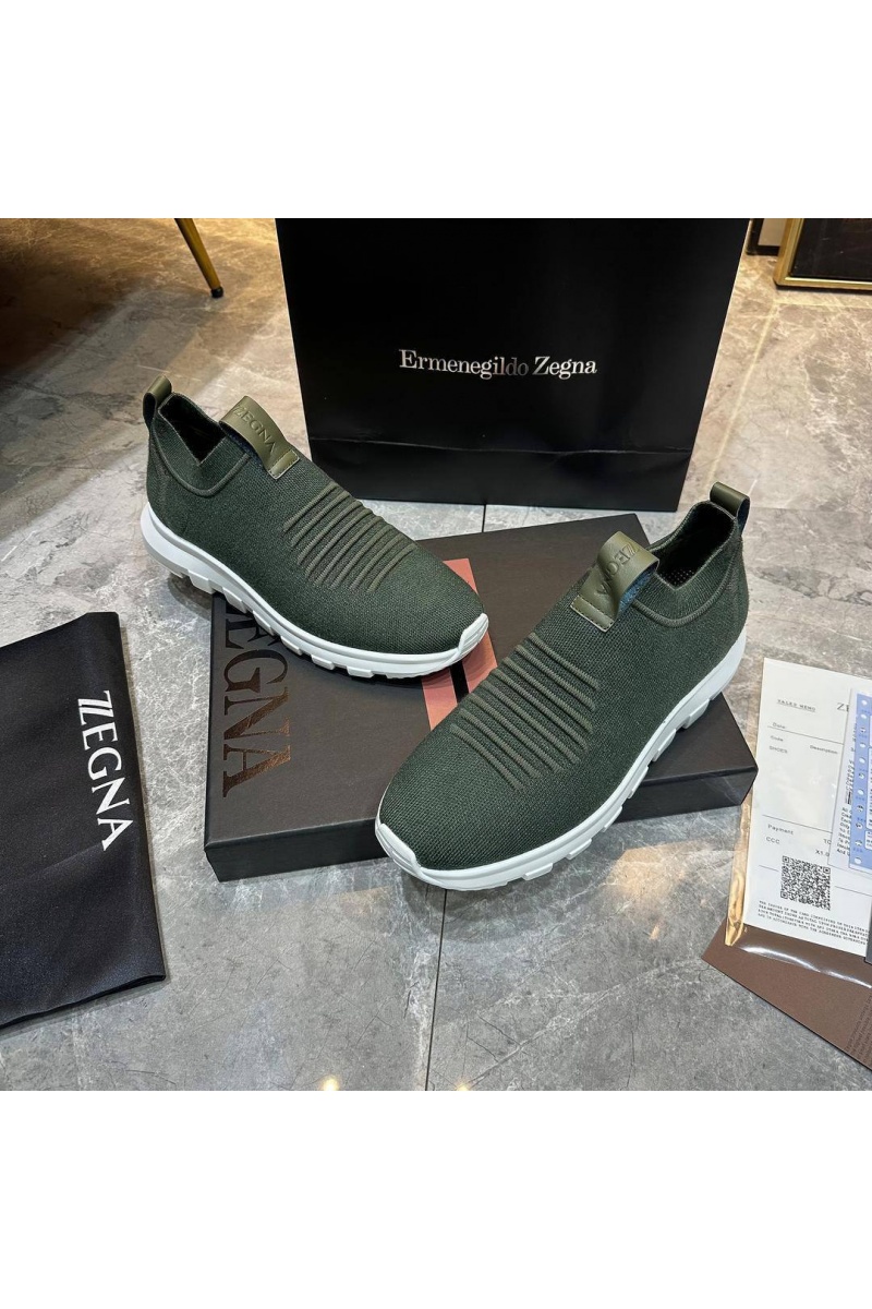 Zegna Мужские текстильные кроссовки