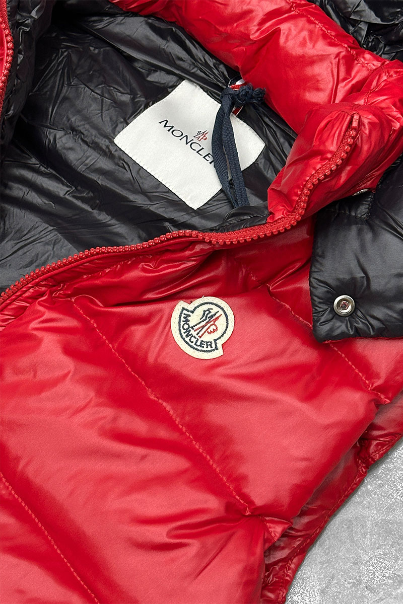 Moncler Мужской жилет logo-patch - Red 