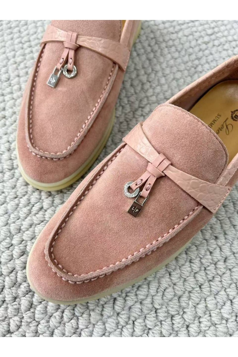 Loro Piana Женские лоферы Summer Charms Walk premium - Pink