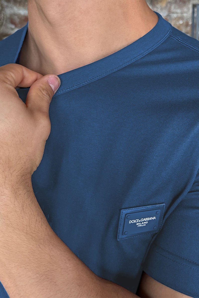 Dоlсе & Gаbbаnа Мужская футболка Premium - Misty Blue