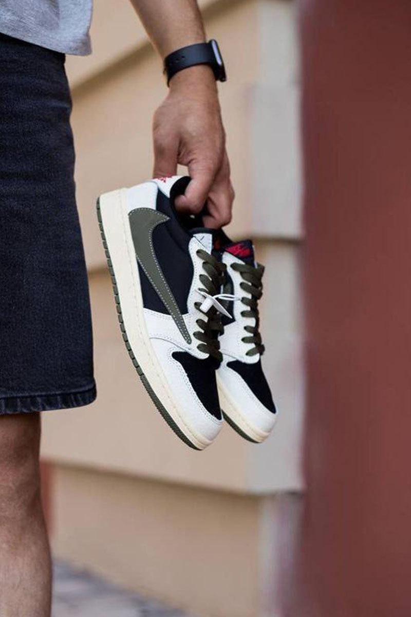 Nike Кроссовки Travis Scott x AJ1 Low OG "Olive" Premium