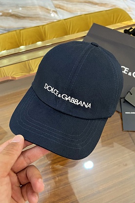 Бейсболка синего цвета logo-embroidered