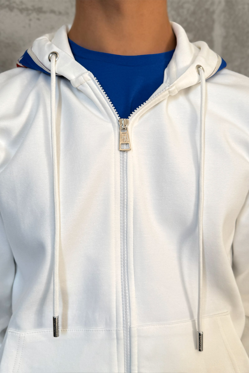 Moncler Белый спортивный костюм striped logo 