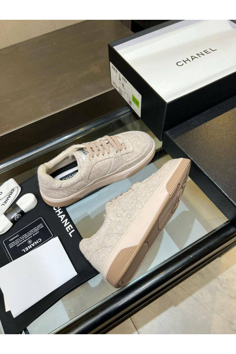 Chаnеl Женские кроссовки Tweed premium