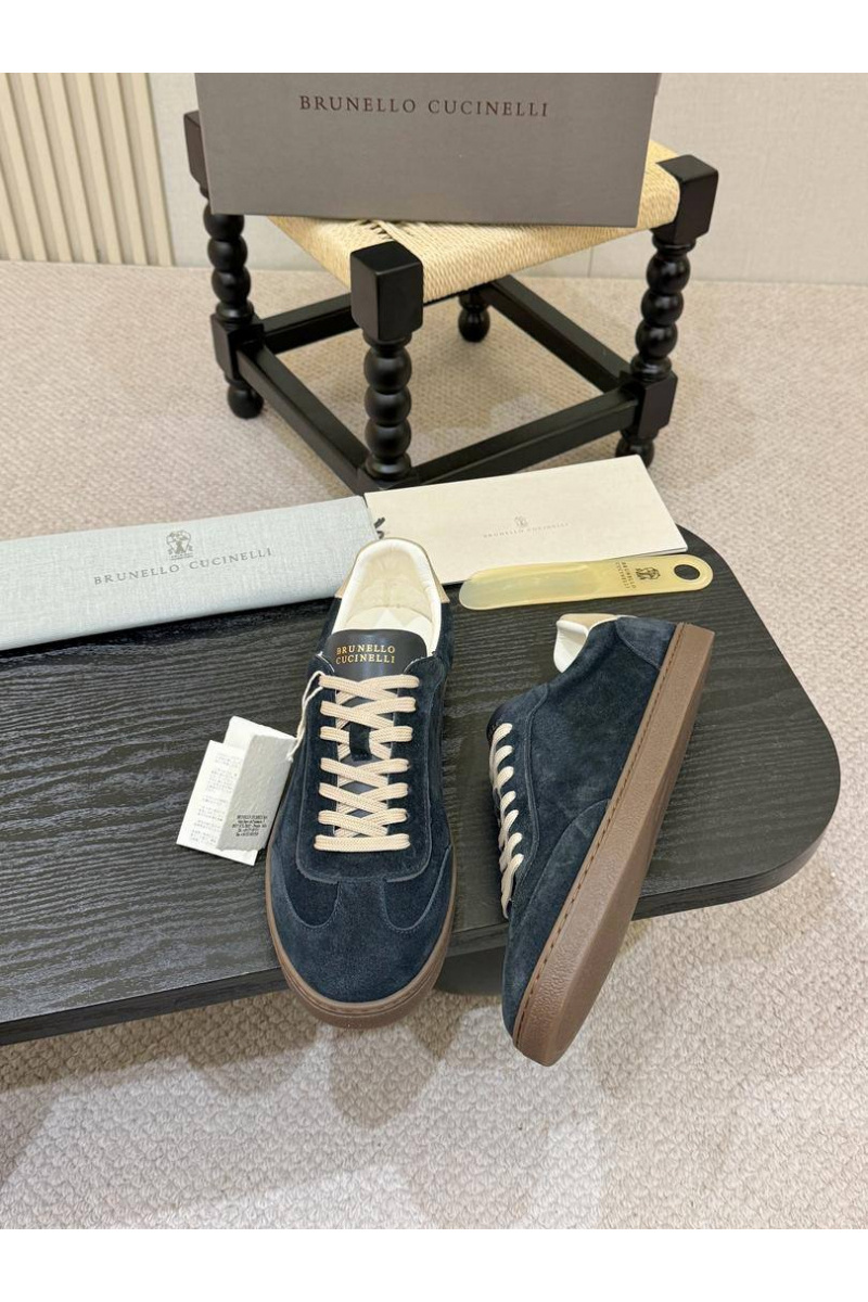 Brunеllо Сuсinеlli Замшевые кроссовки low-top - Navy