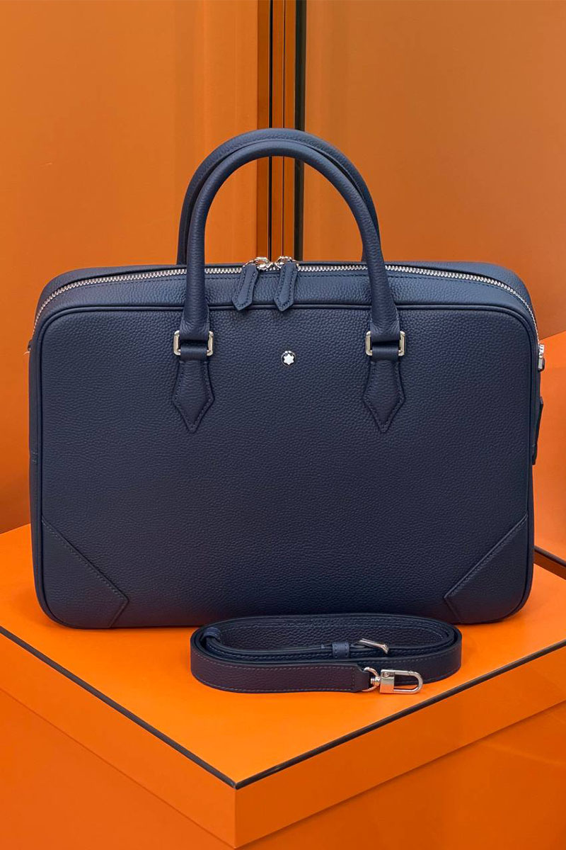 Montblanc Кожаная сумка Meisterstuck premium 37.5x27x8 см