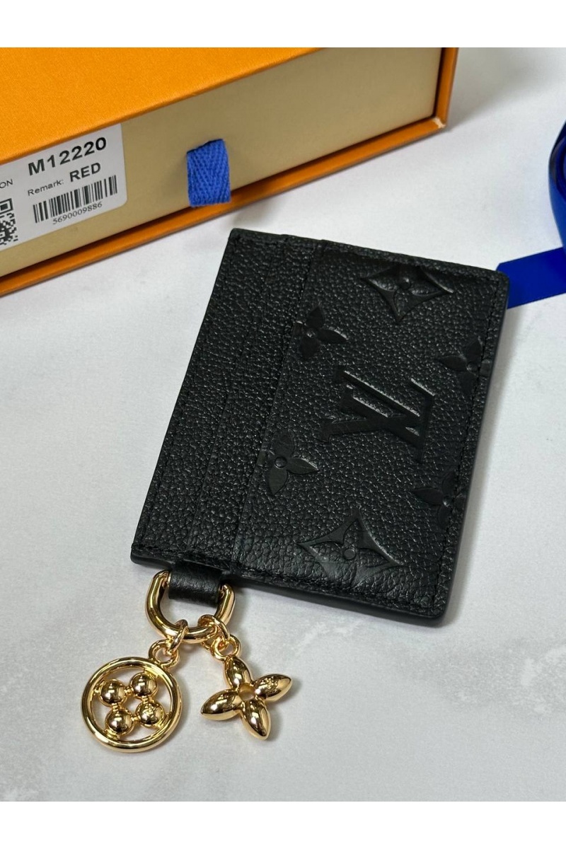 Lоuis Vuittоn Кожаный кардхолдер Charms Vivienne Premium 7.3x0.3x10.2 см