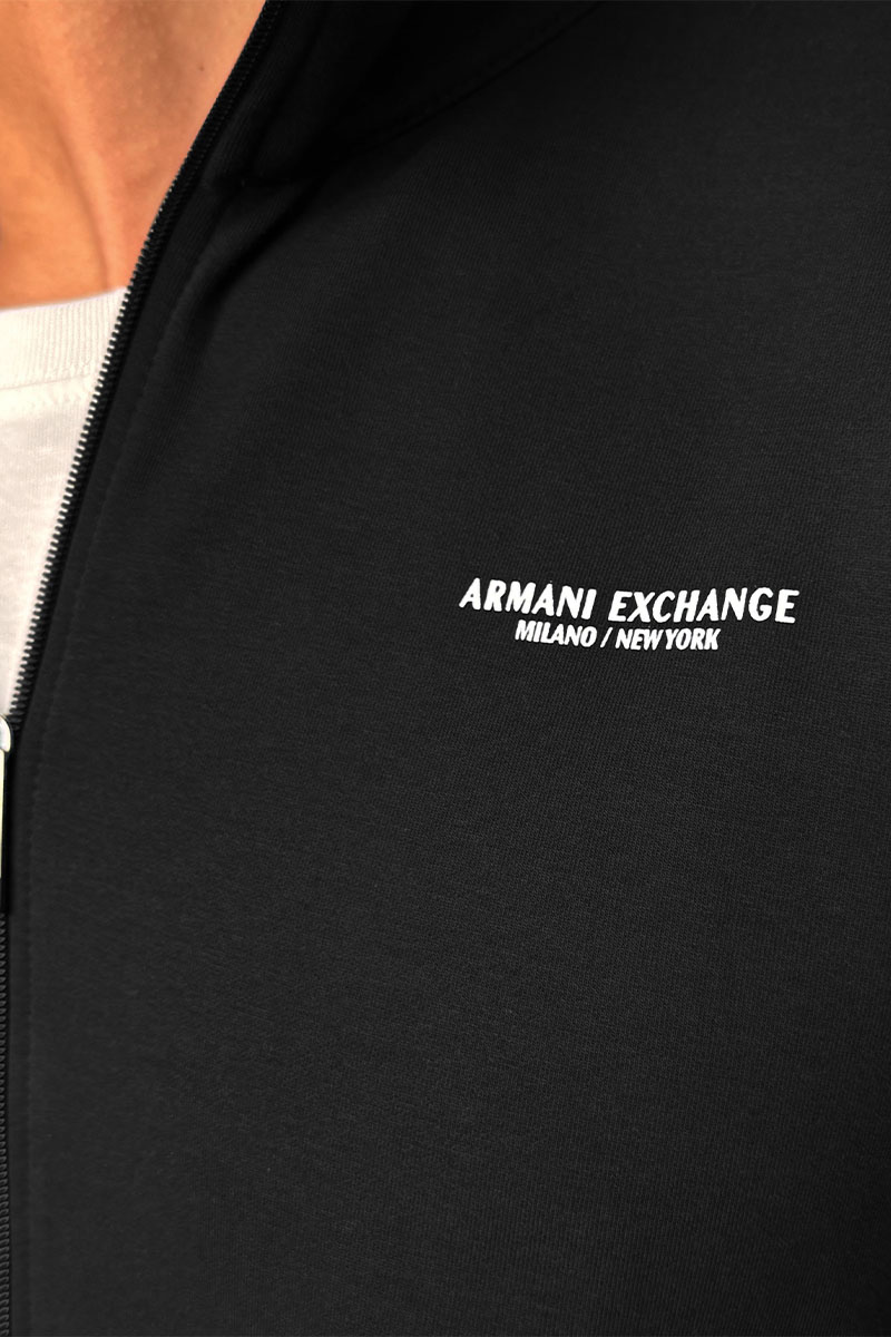 Emporio Armani EA7 Кофта на молнии чёрного цвета