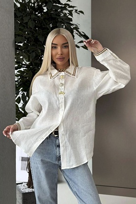 Женская белая рубашка premium