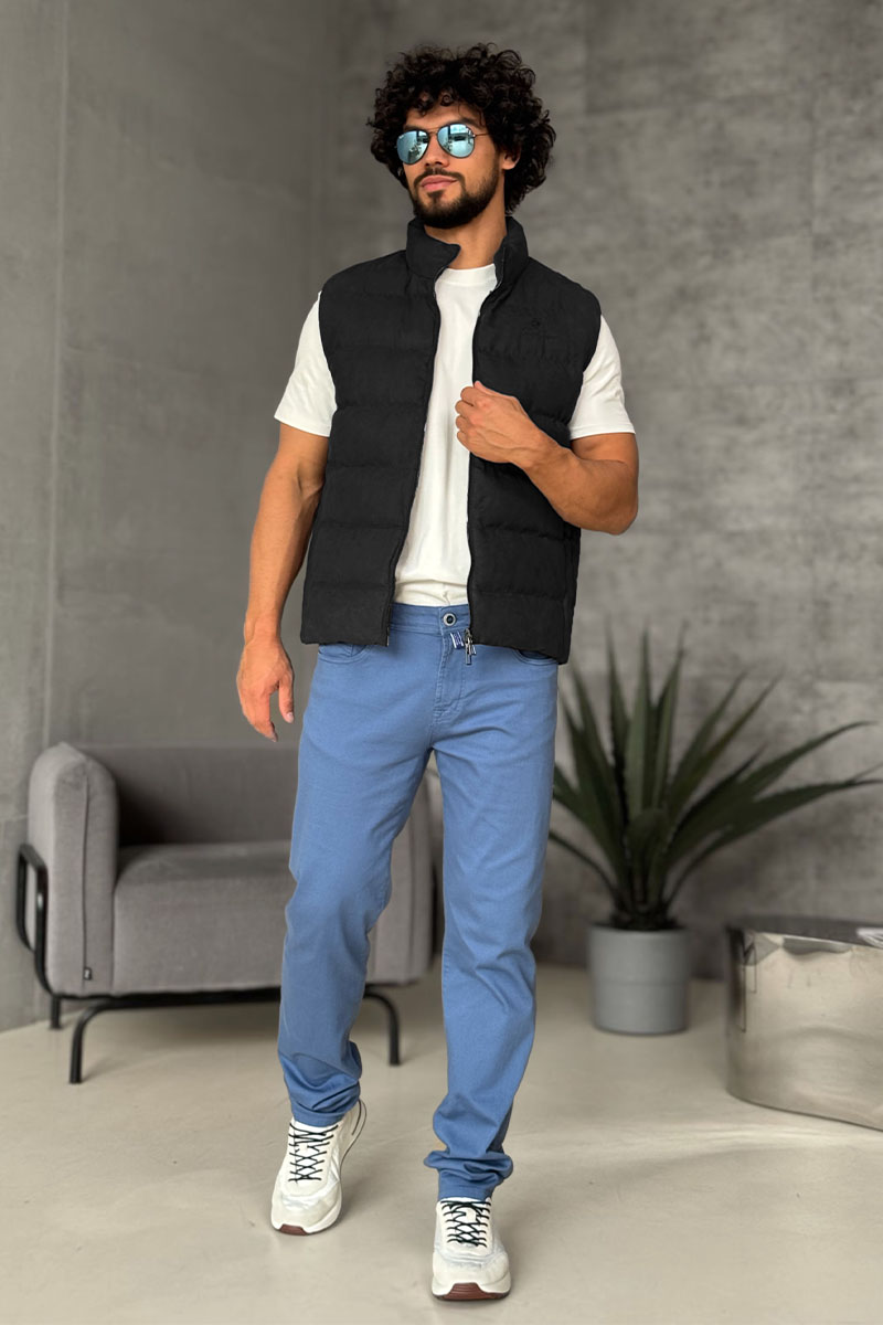 Loro Piana Мужской чёрный жилет 