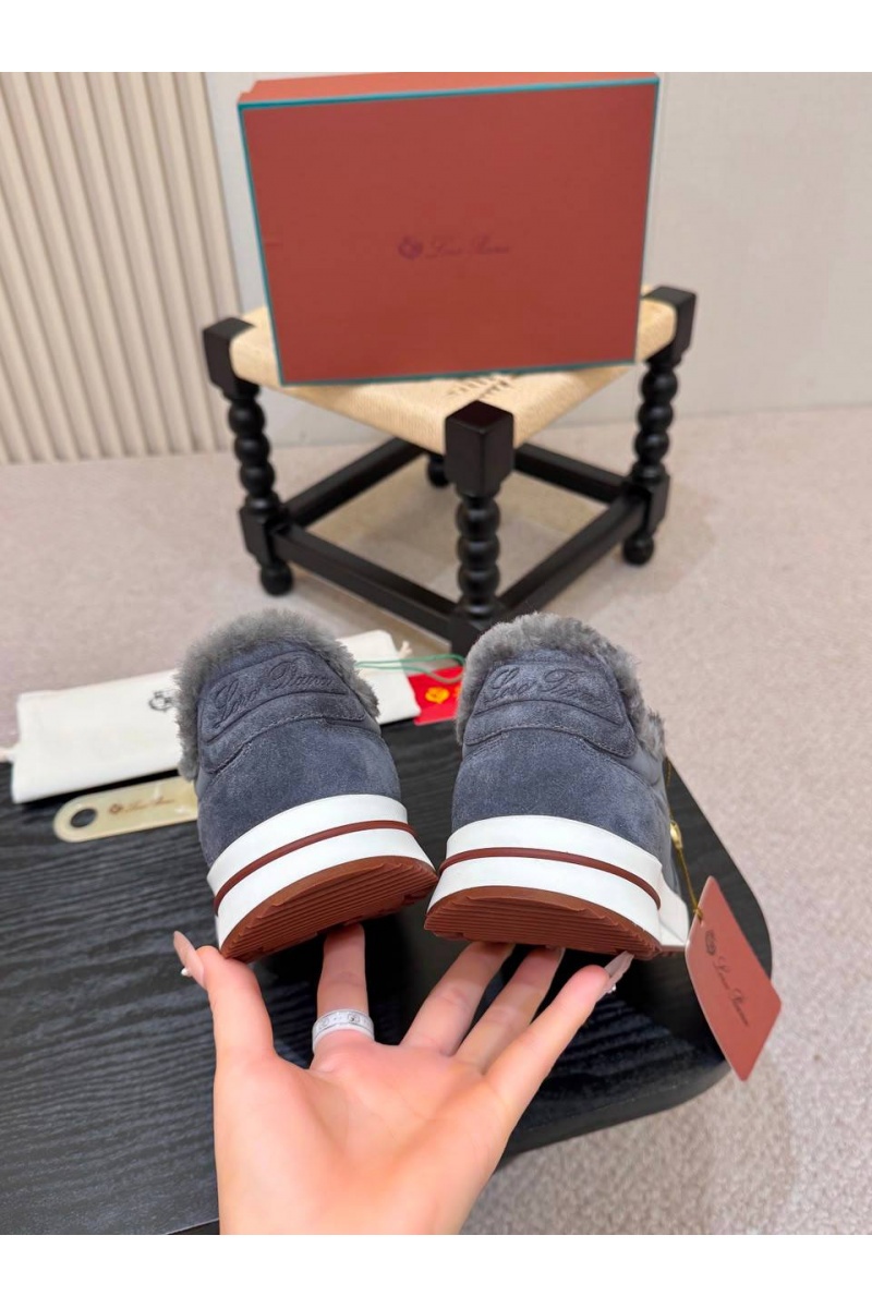Loro Piana Кроссовки с мехом Week End Walk Evo premium