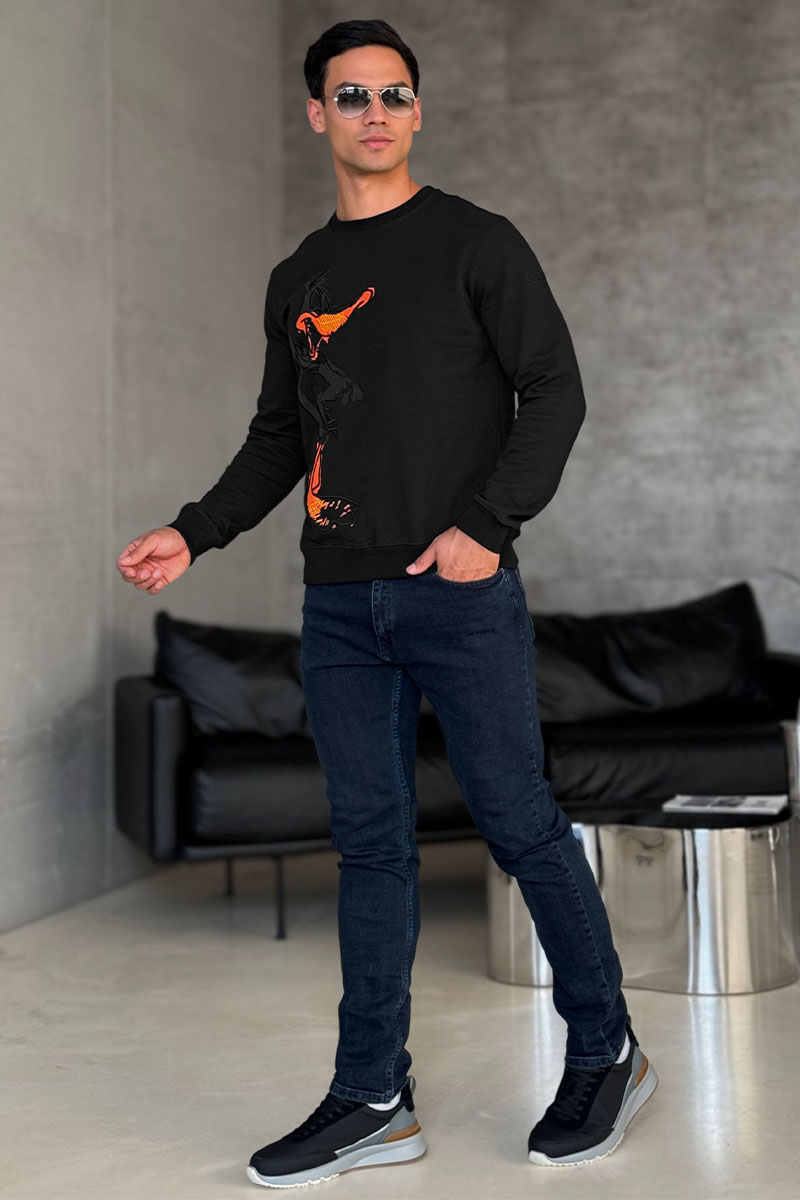 Iceberg Мужской свитшот "Daffy Duck" - Black