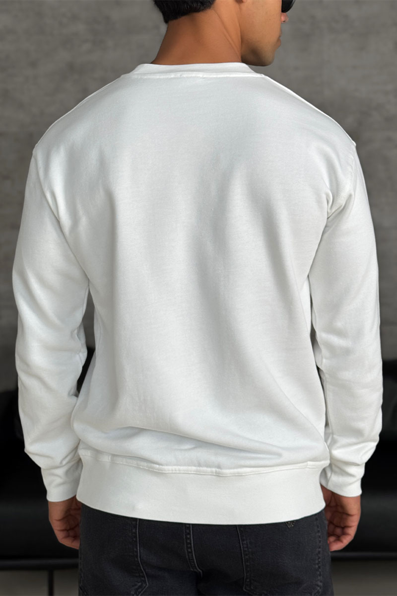 Burberry Мужской белый свитшот logo-embroidered