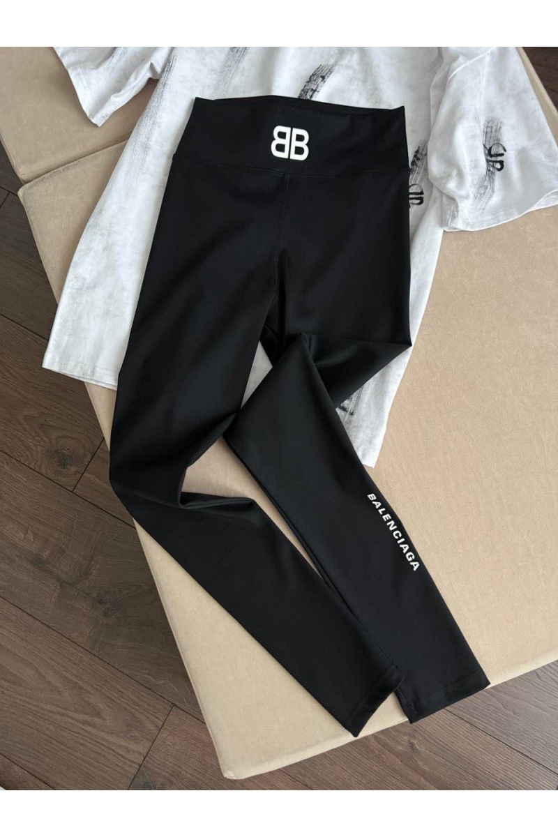 Balenciaga Женские черные леггинсы premium