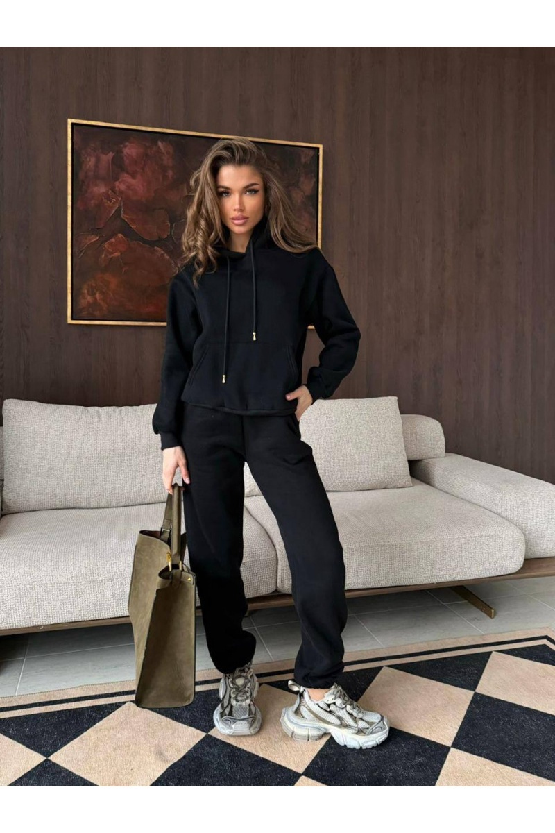 Schiaparelli Женский костюм тройка на флисе premium - Black