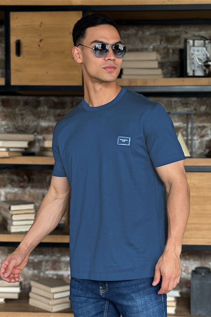 Dоlсе & Gаbbаnа Мужская футболка Premium - Misty Blue