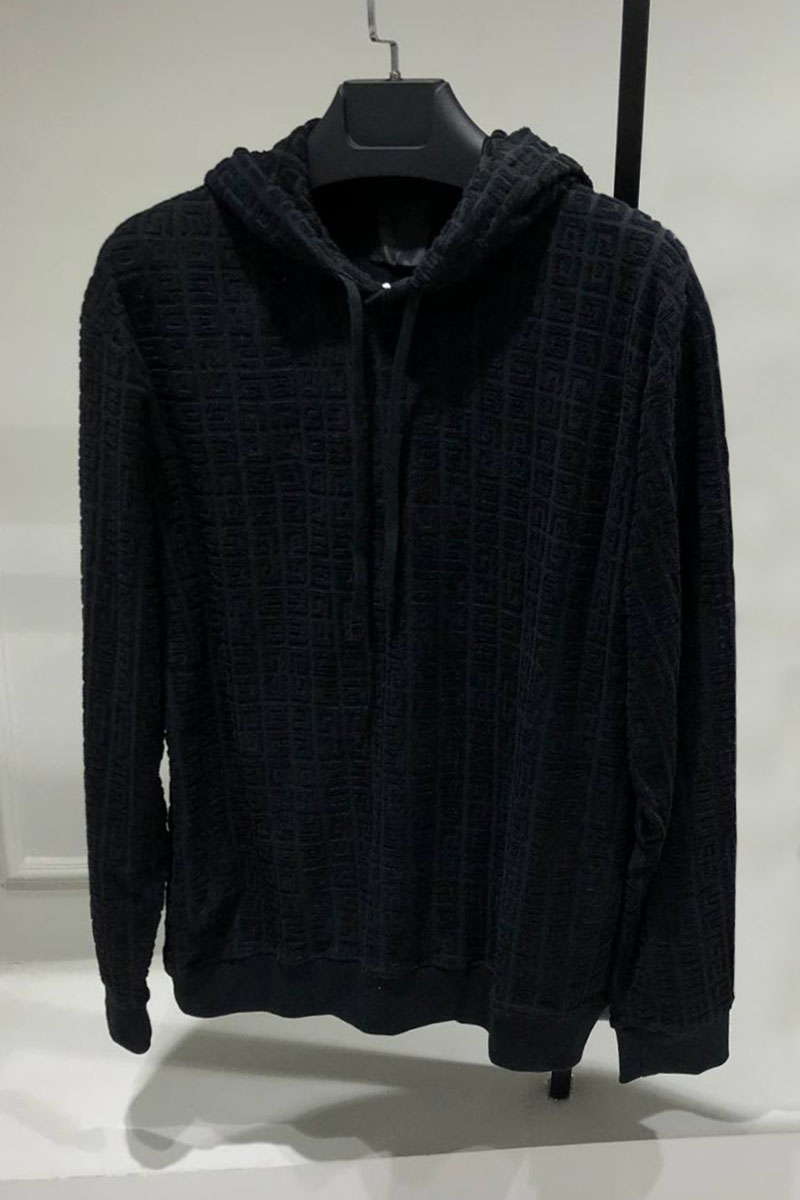 Givenchy Чёрное худи 4G jacquard 