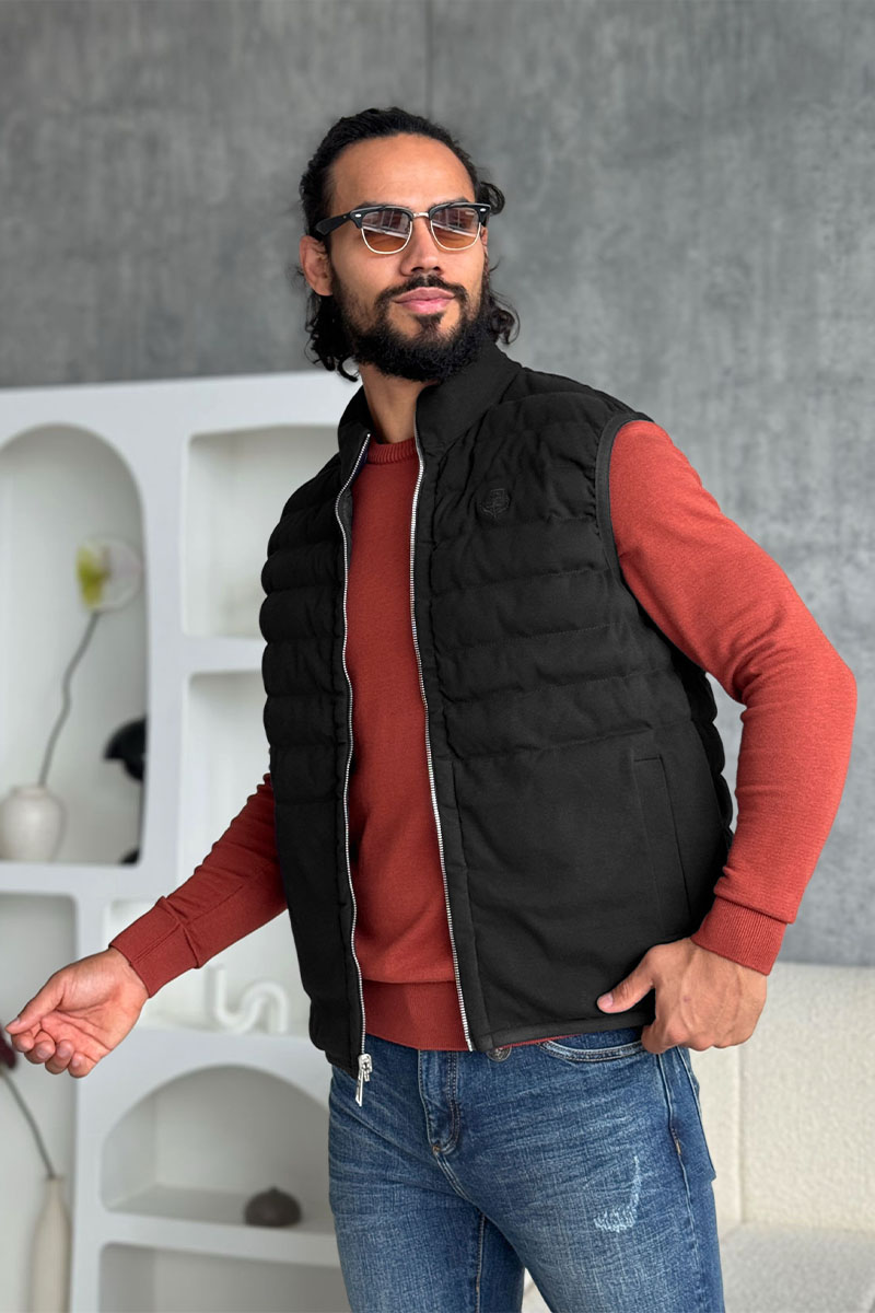 Loro Piana Чёрный двусторонний жилет 