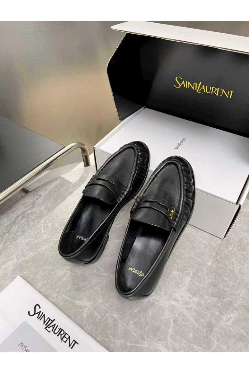 Yves Saint Laurent Женские кожаные лоферы premium