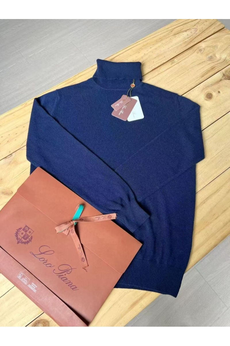 Loro Piana Мужская водолазка Premium - Dark Blue