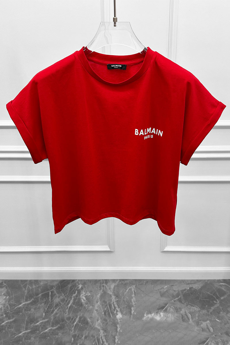 Balmain Женская футболка Paris - Red