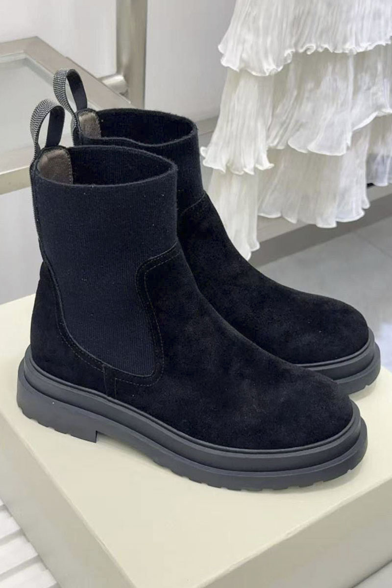Brunеllо Сuсinеlli Женские замшевые сапоги premium - Black