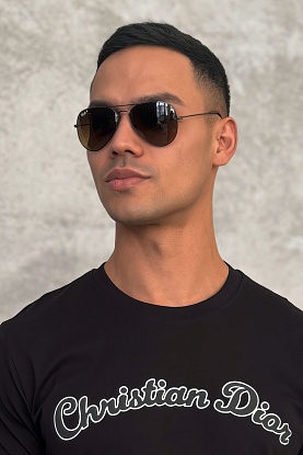 Солнцезащитные очки Aviator Large Metal - Brown