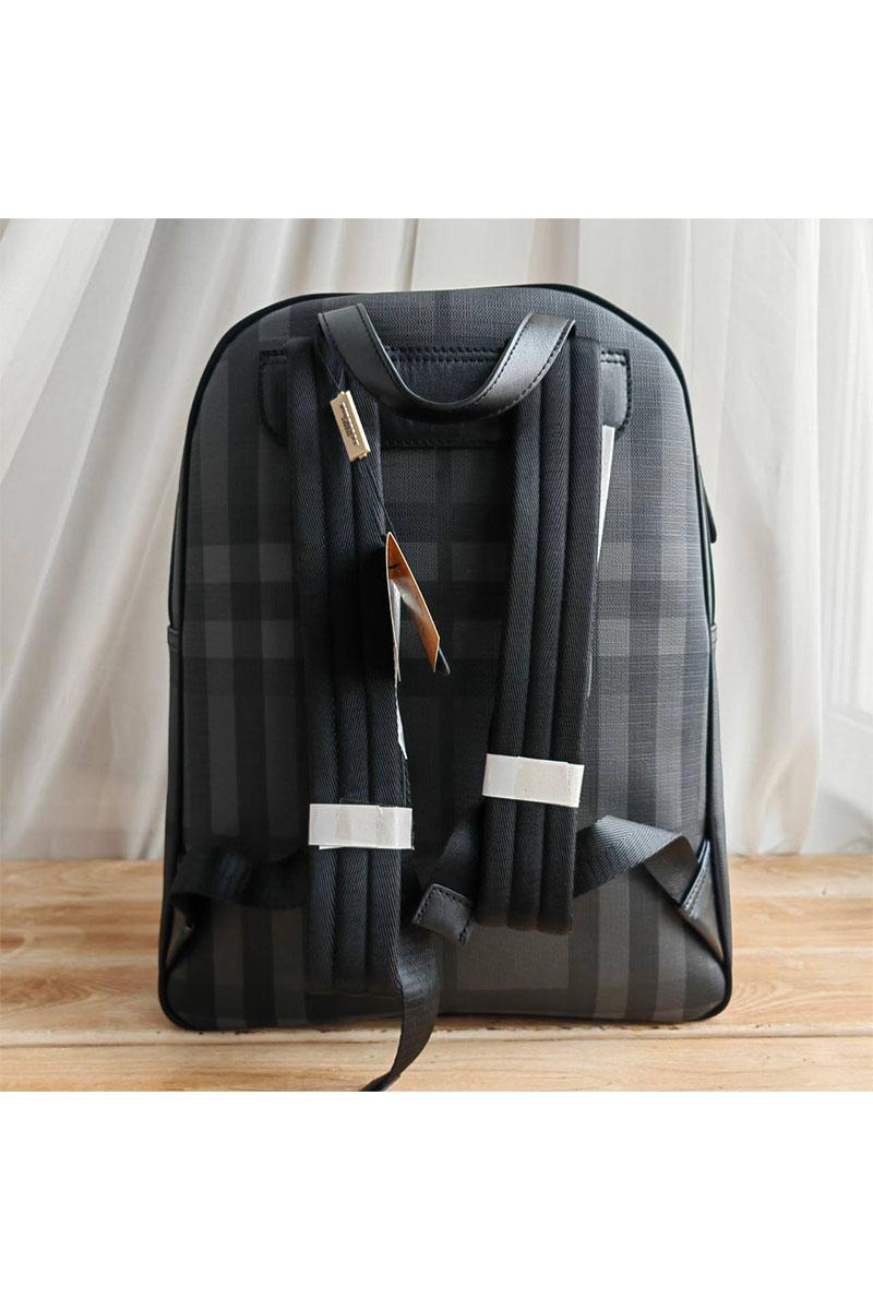 Burberry Кожаный рюкзак London Check 39х28x9 см
