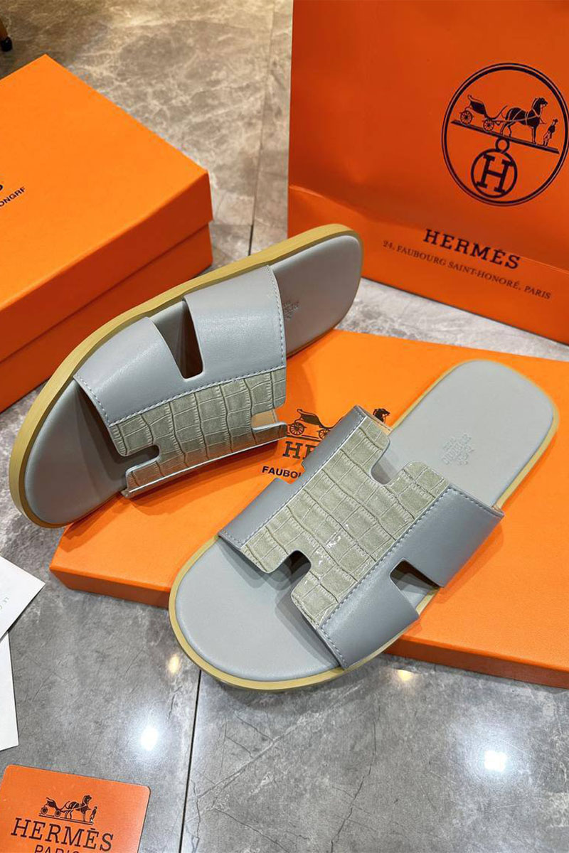 Hermes Мужские шлёпанцы Izmir - Grey