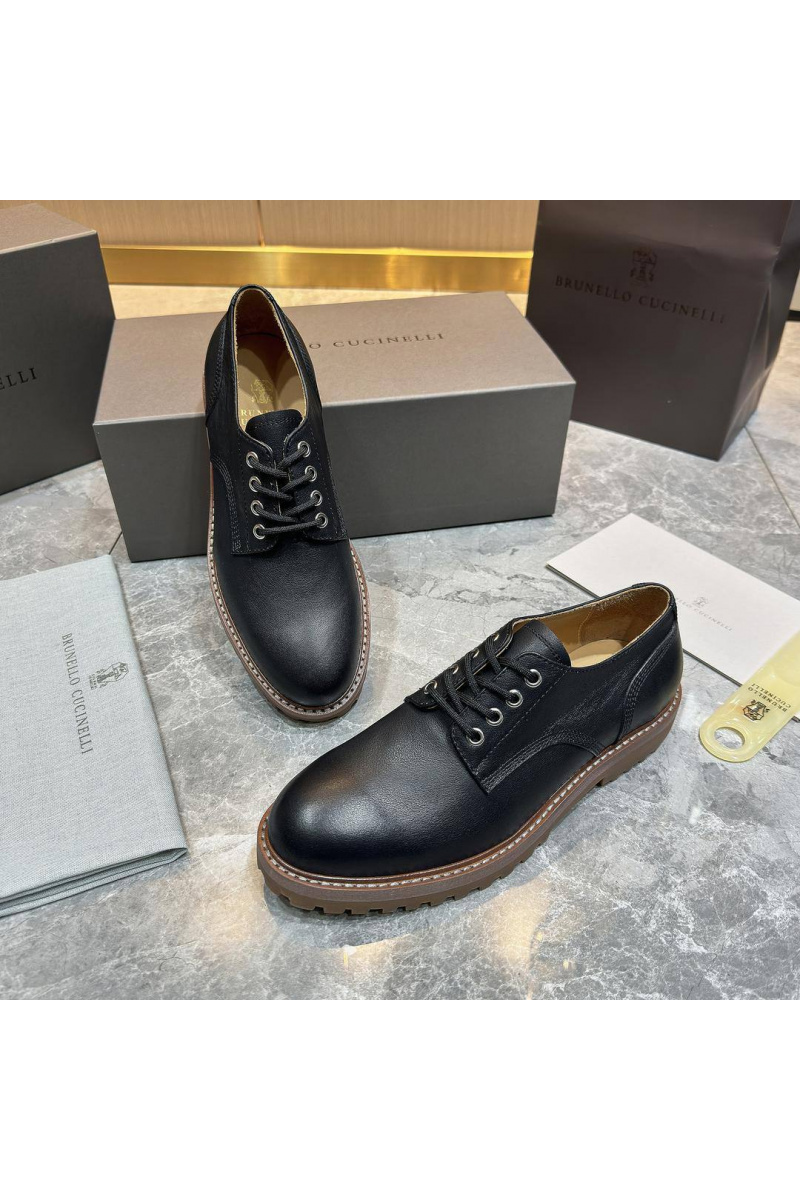 Brunеllо Сuсinеlli Кожаные ботинки чёрного цвета