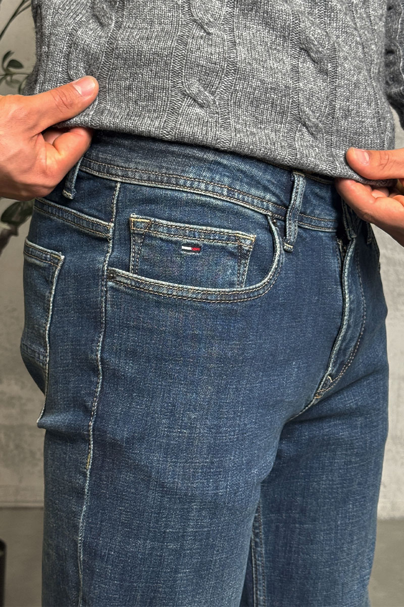 Tommy Hilfiger Мужские синие джинсы straight fit