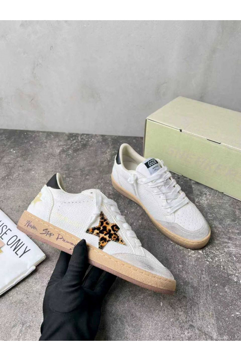 Designer Clothing Женские кожаные кроссовки Golden Goose Ball Star premium