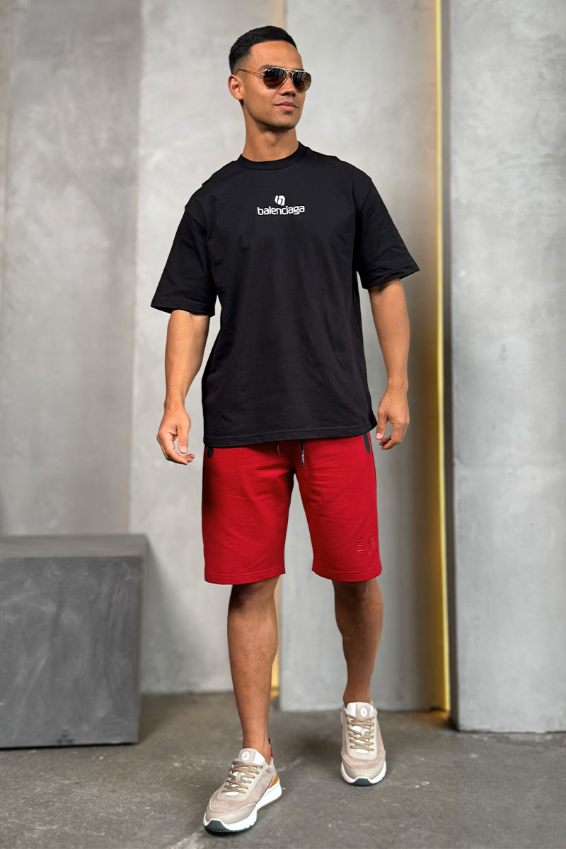 Balenciaga Чёрная оверсайз футболка