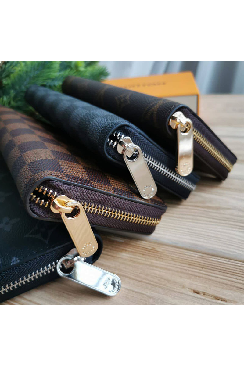 Lоuis Vuittоn Кожаное портмоне Damier 21x12 см