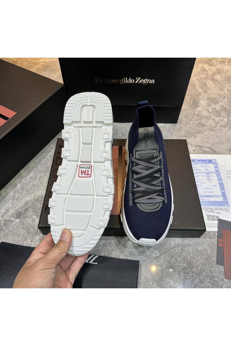 Zegna Мужские текстильные кроссовки