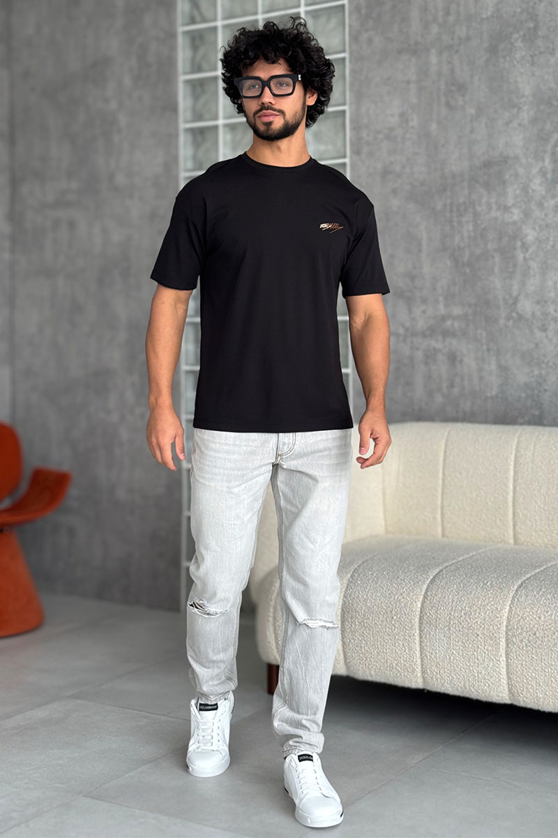 Zilli Мужская чёрная футболка 