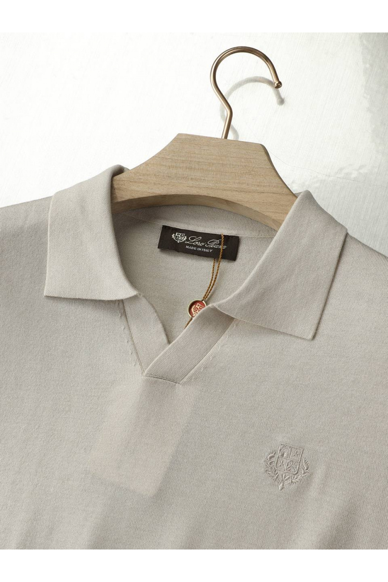 Loro Piana Поло с длинным рукавом premium - Brown