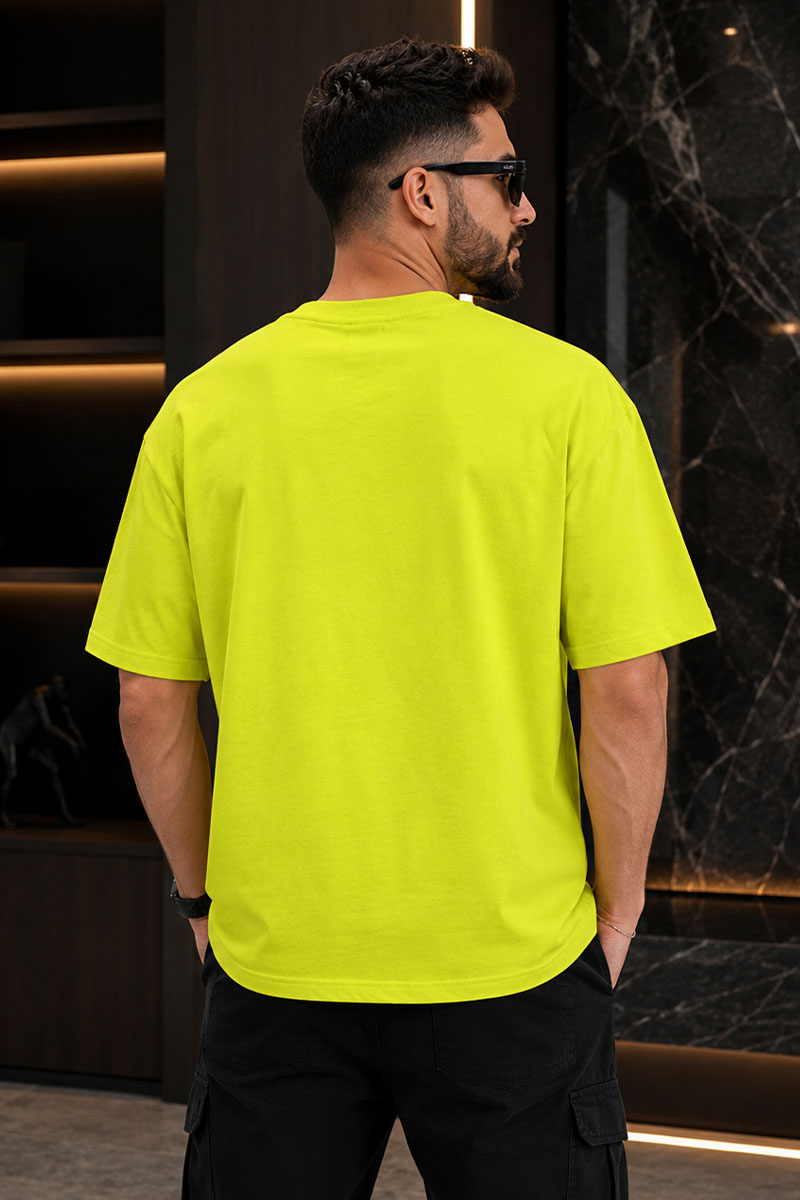 Designer Clothing Салатовая оверсайз футболка block-lettered logo-print