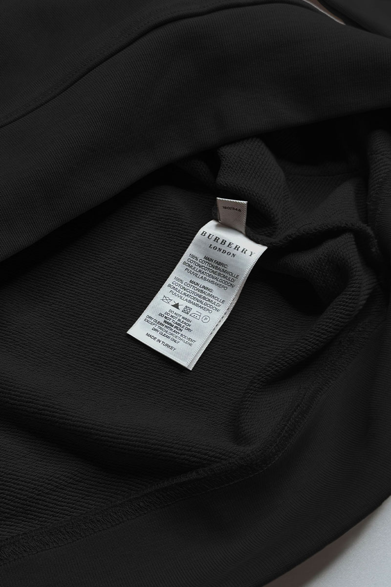 Burberry Мужское чёрное худи Samuel