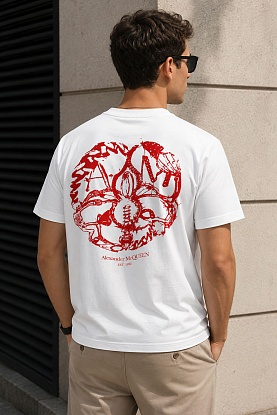Футболка белого цвета graphic-print