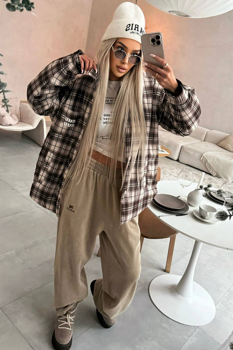 MIU MIU Женская утеплённая куртка в клетку Premium