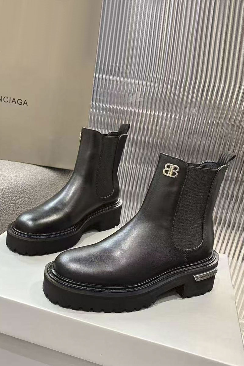 Balenciaga Женские кожаные сапоги premium