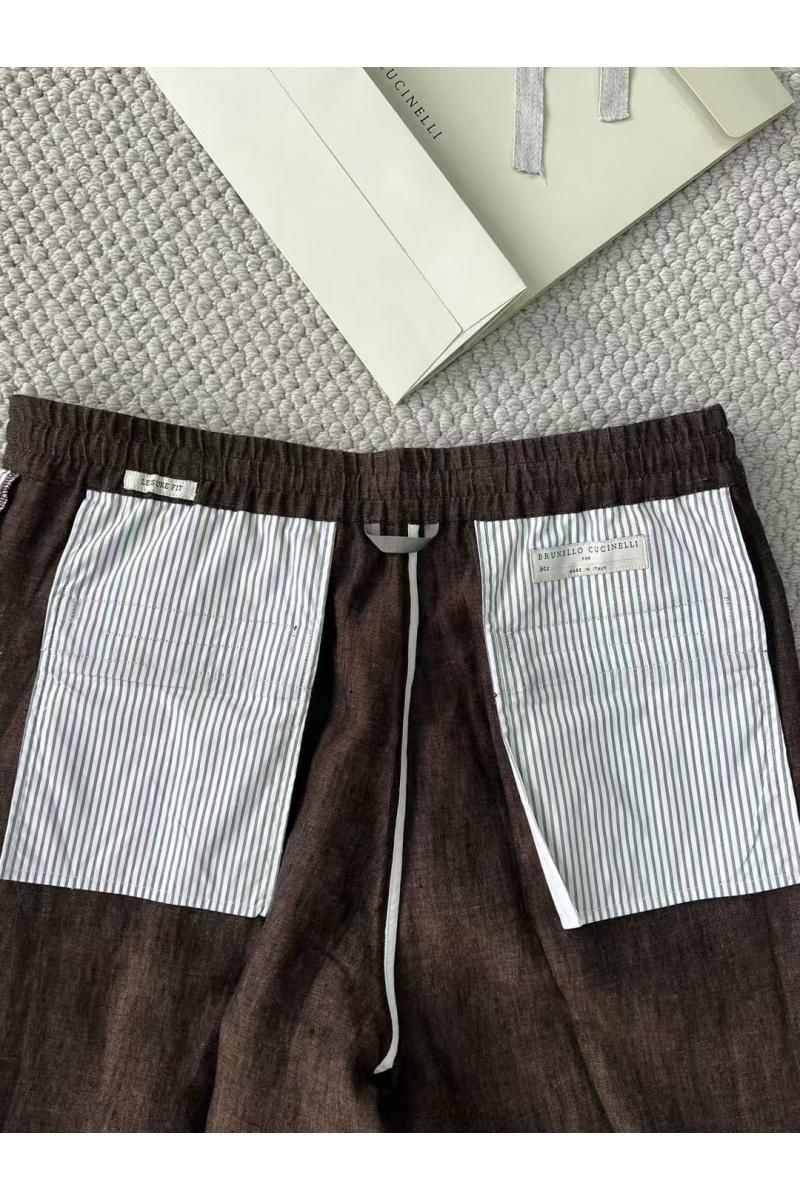 Brunеllо Сuсinеlli Льняные брюки Premium - Brown