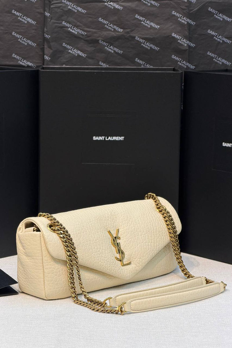 Yves Saint Laurent Кожаная сумка Calypso premium 30x12x5 см