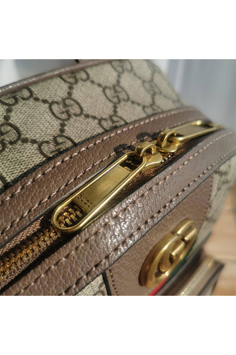 Gucci Женский кожаный рюкзак Ophidia GG 30x23 см
