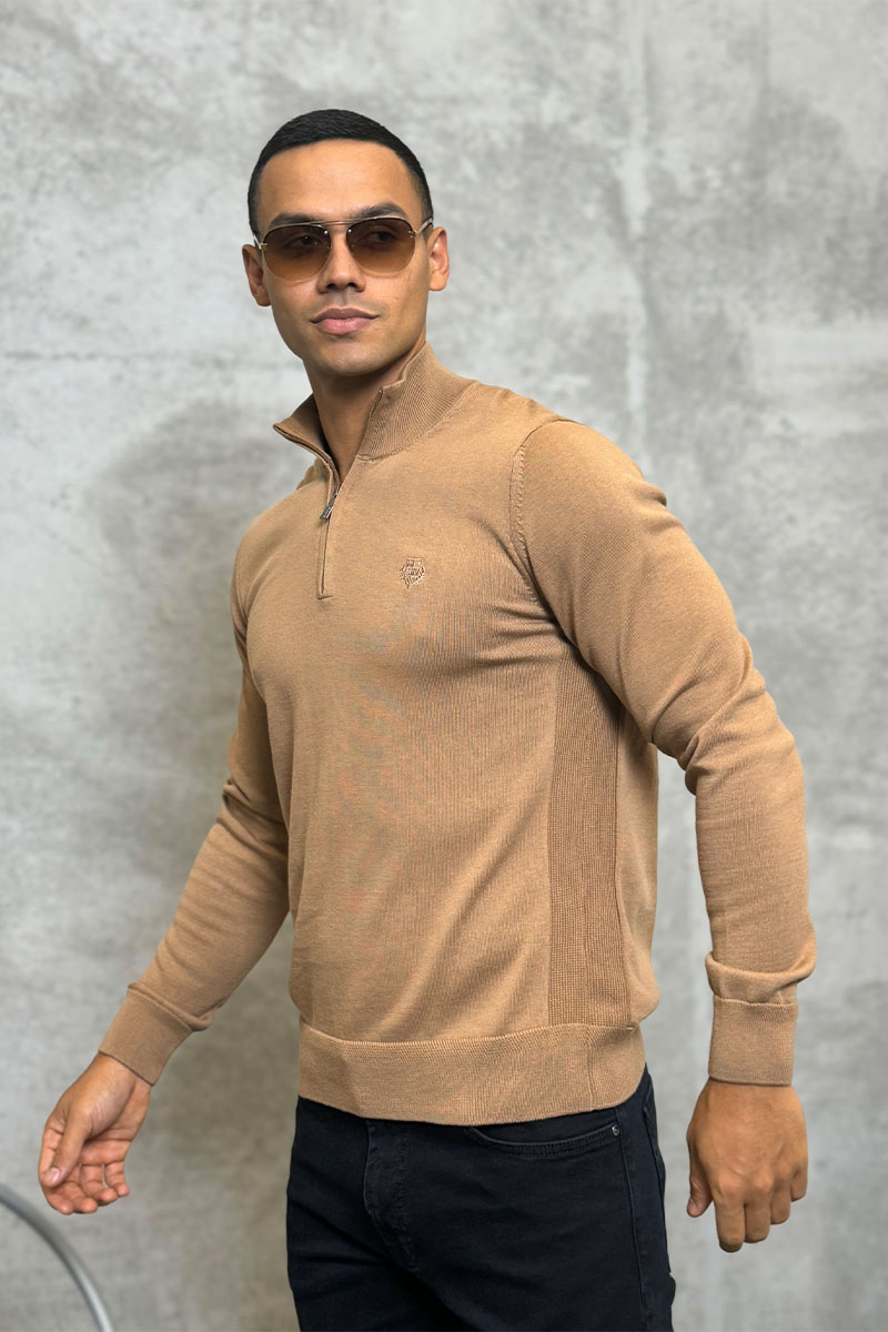 Loro Piana Мужская кофта zip neck - Brown