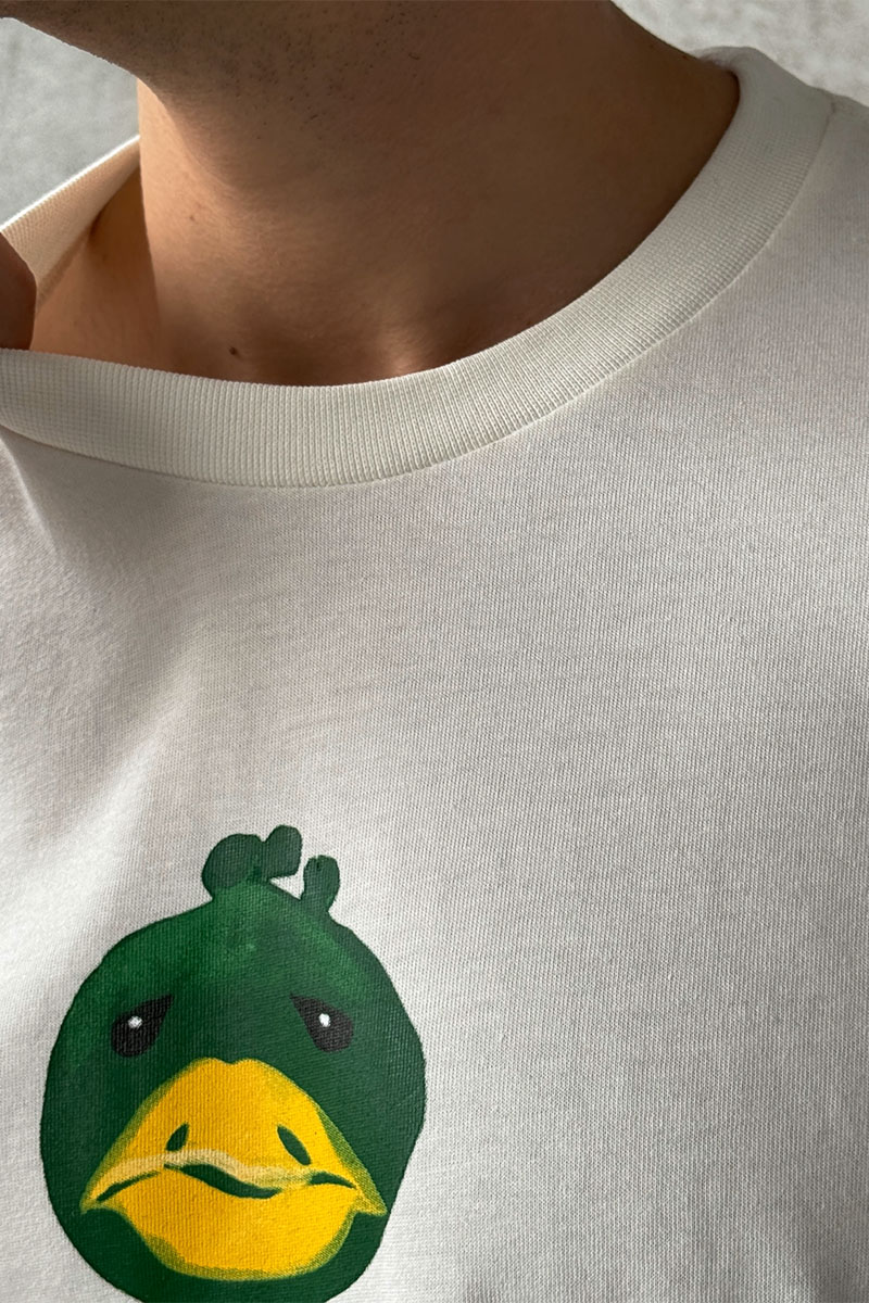 Lоuis Vuittоn Брендовая оверсайз футболка Duck print - White